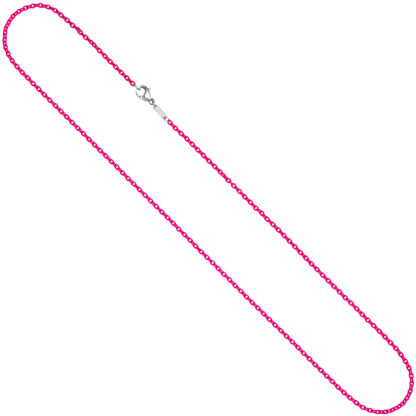 Rundanker-Kette Edelstahl pink 1,9 mm 50 cm – Bild 4