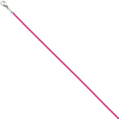 Rundanker-Kette Edelstahl pink 1,9 mm 50 cm – Bild 2