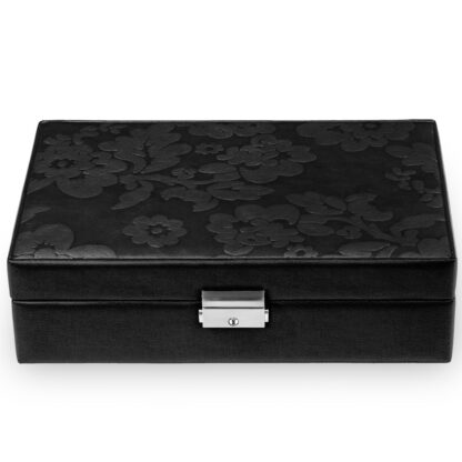 Sacher Schmuckkasten "Nature Fiorella" schwarz mit Blumen-Dekor Leder – Bild 4