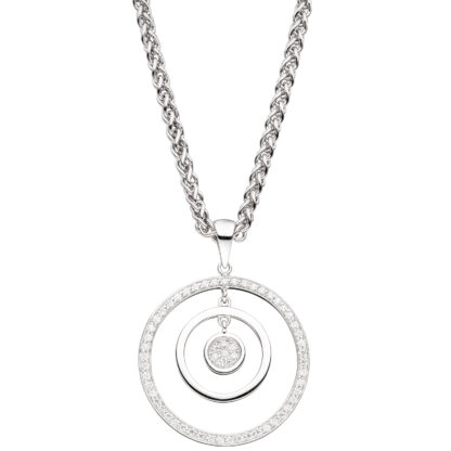 Anhänger 925 Silber mit Zirkonia weiß kreisförmig – Bild 2