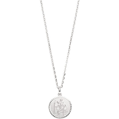 Anhänger "Christophorus" 925 Silber rund – Bild 2