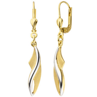Boutons 375 Gelbgold bicolor teilmattiert