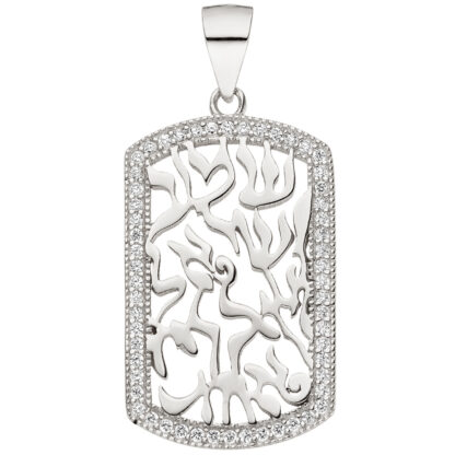 Anhänger "Lianen" 925 Silber mit Zirkonia weiß