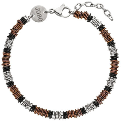 Armband Edelstahl und rot und schwarzplattiert – Bild 2