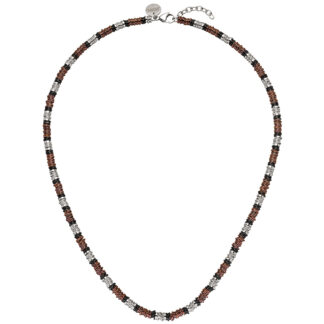 Collier Edelstahl tricolor 54 cm