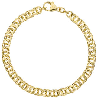 Garibaldiarmband 585 Gelbgold 19 cm 5,2 mm