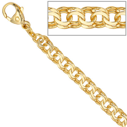 Garibaldiarmband 585 Gelbgold 19 cm 5,2 mm – Bild 5