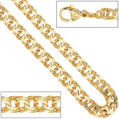 Garibaldiarmband 585 Gelbgold 19 cm 5,2 mm – Bild 2