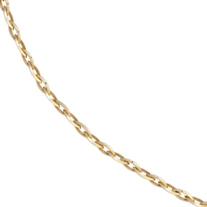 Collier 585 Gelbgold Marquise-Form und Anker-Stil – Bild 2