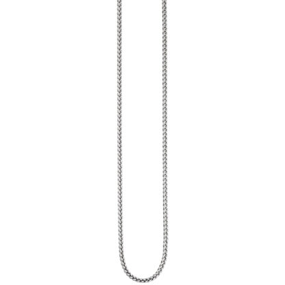 Zopfkette 585 Weißgold 2,3 mm 45 cm – Bild 6