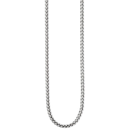 Zopfkette 585 Weißgold 2,3 mm 45 cm – Bild 2
