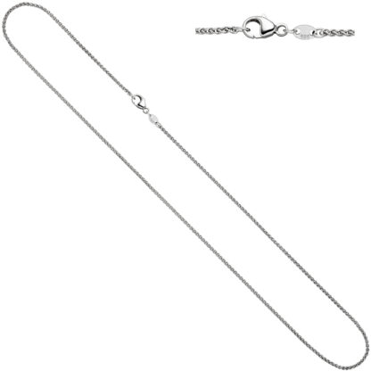 Zopfkette 585 Weißgold 1,8 mm 50 cm