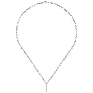 Collier 925 Silber mit 234 Zirkonia weiß