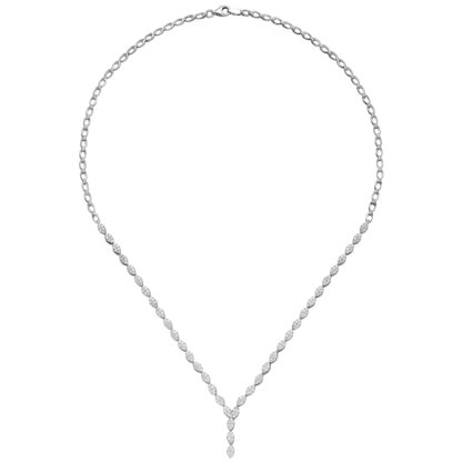 Collier 925 Silber mit 234 Zirkonia weiß