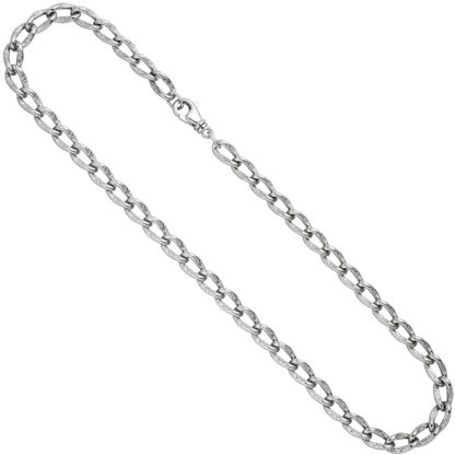 Lang-Panzerkette 925 Silber 7,3 mm 45 cm