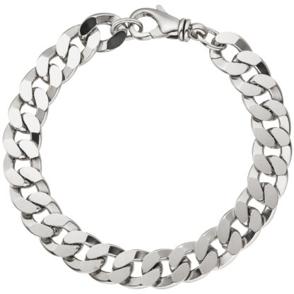 Panzerarmband 925 Silber diamantiert ca. 11,4 mm ca. 23 cm – Bild 4