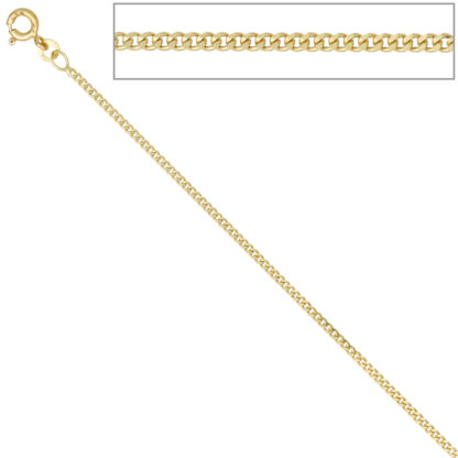 Panzerkette 333 Gelbgold ca. 1,7 mm 38 cm Federringverschluss – Bild 5