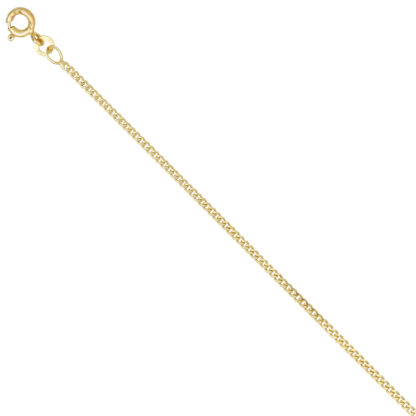 Panzerkette 333 Gelbgold ca. 1,7 mm 38 cm Federringverschluss – Bild 2