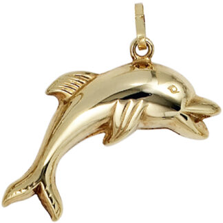 Anhänger "Delfin" 333 Gelbgold