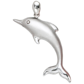 Anhänger "Delfin" 925 Silber/teilmattiert