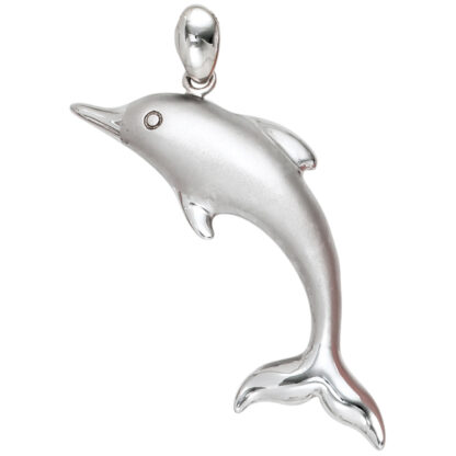Anhänger "Delfin" 925 Silber/teilmattiert