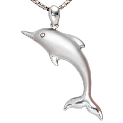 Anhänger "Delfin" 925 Silber/teilmattiert – Bild 4