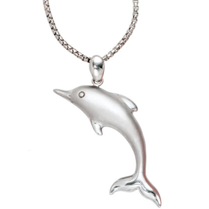 Anhänger "Delfin" 925 Silber/teilmattiert – Bild 5