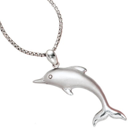Anhänger "Delfin" 925 Silber/teilmattiert – Bild 2