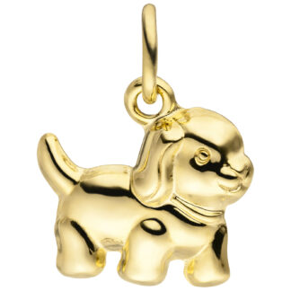 Kinder Anhänger "Hündchen" 333 Gelbgold