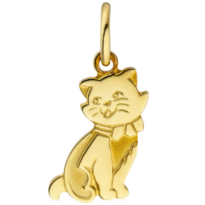 Kinder Anhänger "Kätzchen" 333 Gelbgold