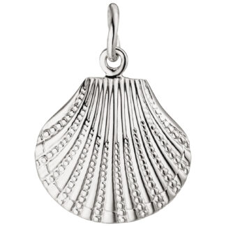 Anhänger "Muschel" 925 Silber mit Struktur-Dekor