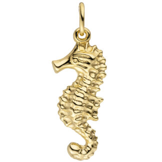 Anhänger "Seepferdchen" 333 Gelbgold