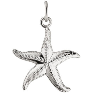 Anhänger "Seestern" 925 Silber mit Struktur-Dekor