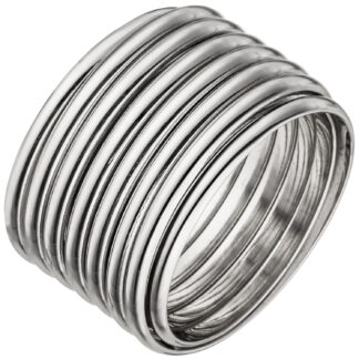 Ring 925 Silber Spiral-Design mehrbahnig