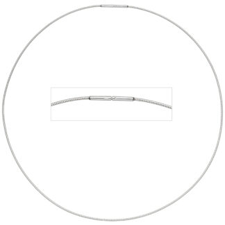 Halsreif Edelstahl 1 mm 45 cm