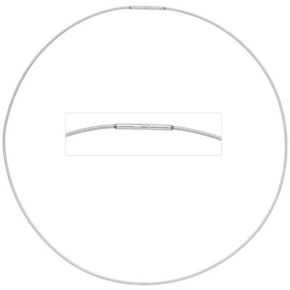 Halsreif Edelstahl 1 mm 45 cm