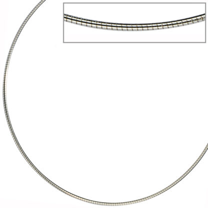 Halsreif Edelstahl 1 mm 45 cm – Bild 2