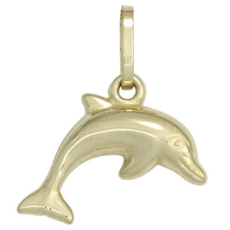 Kinder Anhänger "Delfin" 333 Gelbgold