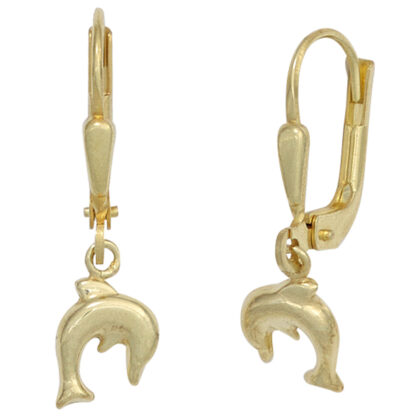 Kinder Boutons "Delfine" 333 Gelbgold – Bild 2