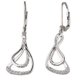 Boutons 925 Silber mit 32 Zirkonia weiß Trend