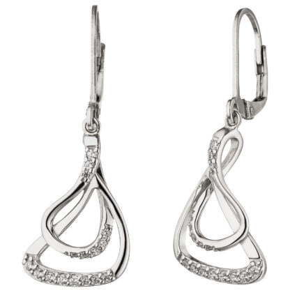 Boutons 925 Silber mit 32 Zirkonia weiß Trend