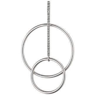Anhänger "Ring Duo" 925 Silber mit Zirkonia weiß
