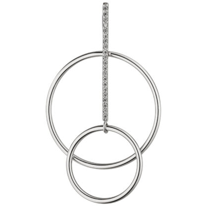 Anhänger "Ring Duo" 925 Silber mit Zirkonia weiß