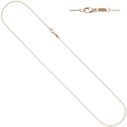Rund-Ankerkette 585 Rotgold ca. 1 mm ca. 42 cm