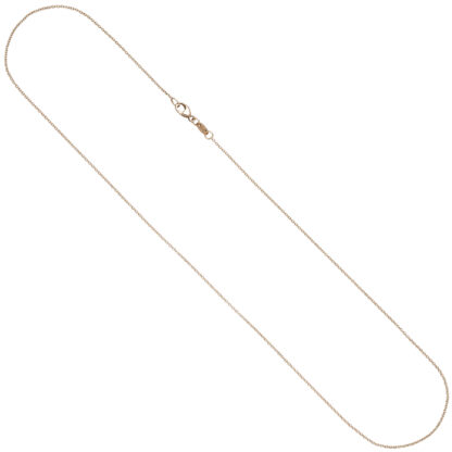 Rund-Ankerkette 585 Rotgold ca. 1 mm 45 cm – Bild 2