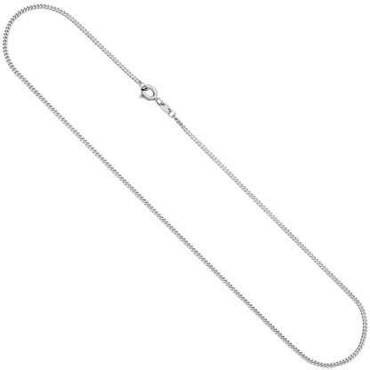 Panzerkette 333 Weißgold ca. 1,7 mm ca. 40 cm mit Federringverschluss – Bild 2
