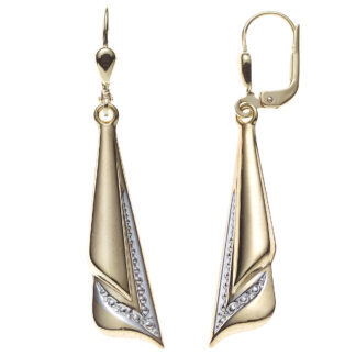 Boutons 333 Gelbgold bicolor mit Dekor