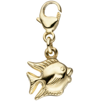 Einhänger/Charm "Fisch" 333 Gelbgold