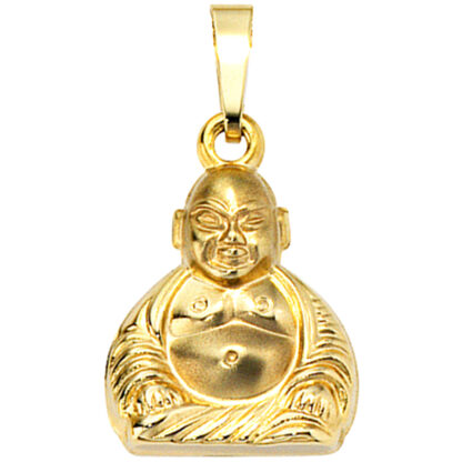 Collier/Panzerkette "Buddha" 333 Gelbgold 45 cm – Bild 5