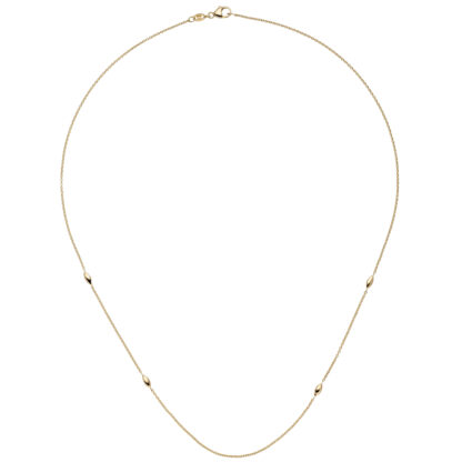 Collier/Ankerkette mit Schmuckovalen 585 Gelbgold 45 cm